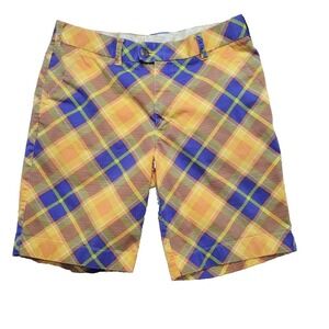 Loudmouth Plaid Shorts Casual Golf‎ Walking Colorful Size 32